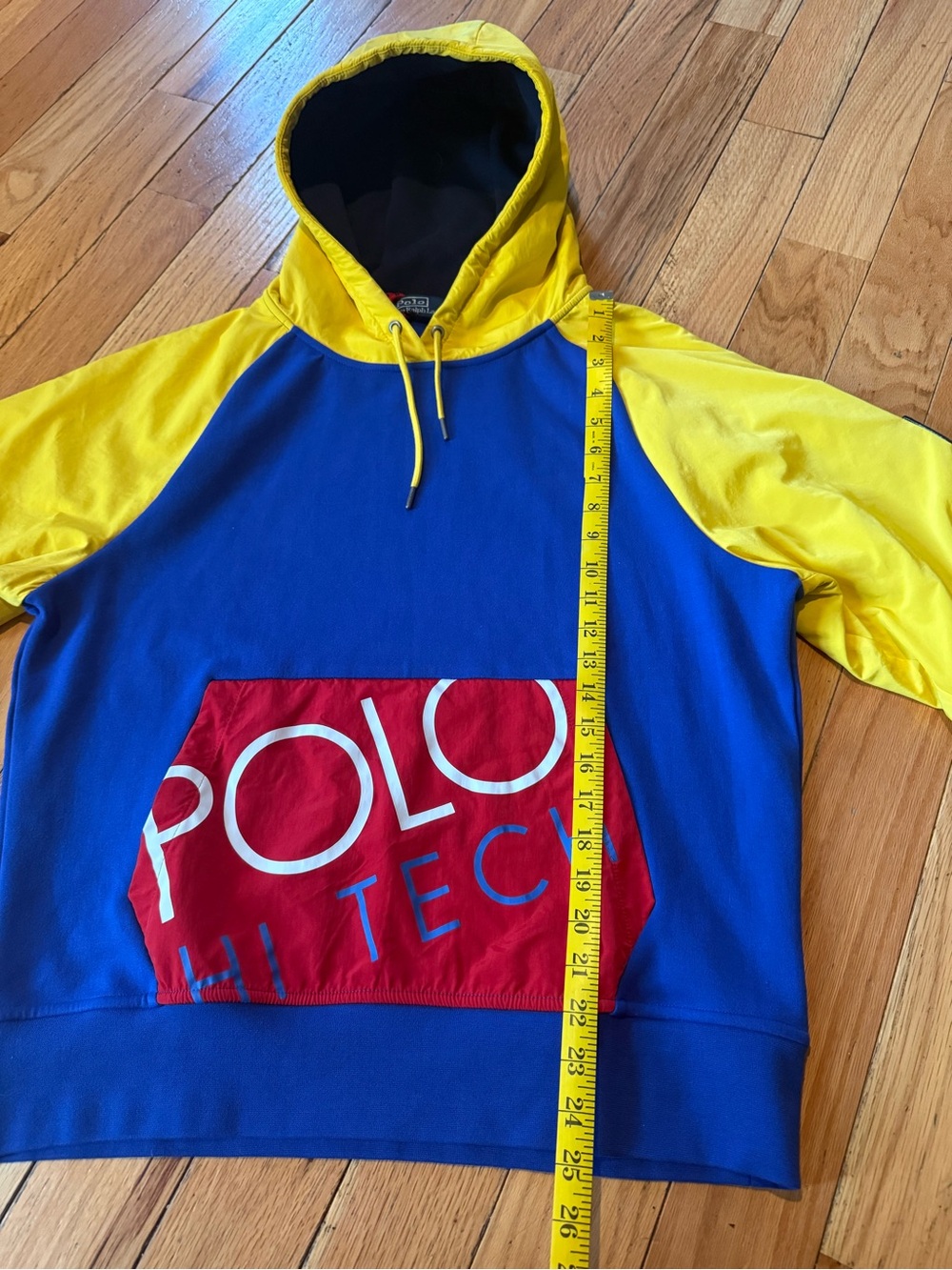 Polo Ralph Lauren Hi Tech Hooded Sweatshirt Red/Yellow/Blue Men’s Size M NWOT - Picture 11 of 14